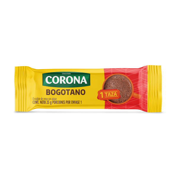 Chocolate Corona Bogotano Pastillas Individuales 25g