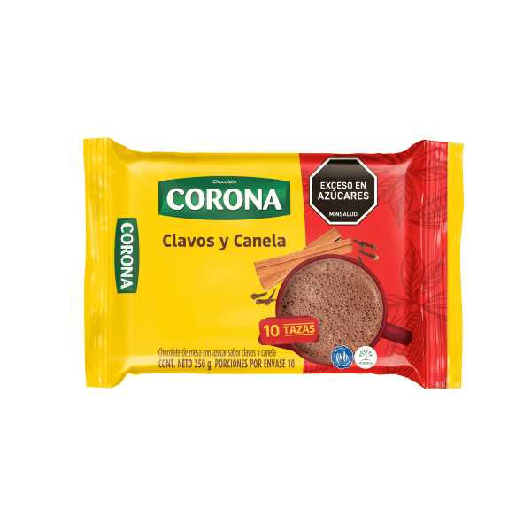 Chocolate Corona sabor Clavos y Canela 250gr 