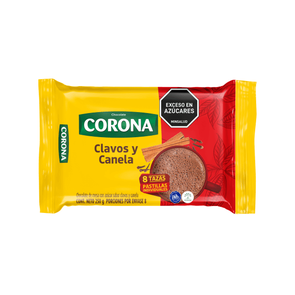 Chocolate Corona sabor Clavos y Canela 250gr